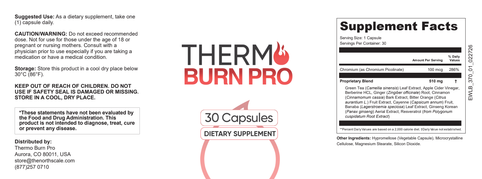 Thermo Burn Pro Rótulo